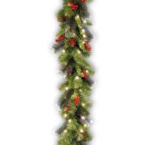 9 ft Pre-Lit Crestwood Spruce Christmas Garland