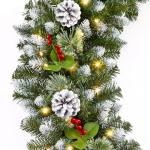 9FT Prelit Color Changing Christmas Garland with Timer
