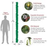 9FT Prelit Color Changing Christmas Garland with Timer