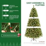 7.5ft Prelit Artificial Classic Spruce Christmas Tree