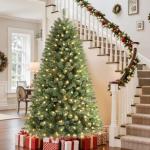 7.5ft Prelit Artificial Classic Spruce Christmas Tree