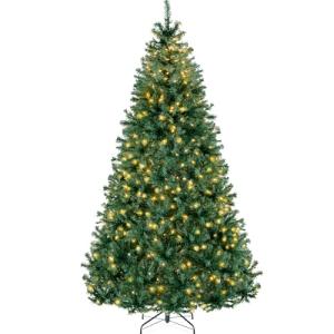 6ft Pre-Lit Hinged Christmas Tree with Lights