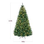 6ft Pre-Lit Hinged Christmas Tree with Lights