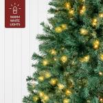 6ft Pre-Lit Hinged Christmas Tree with Lights