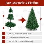 6ft Unlit Artificial Christmas Tree with Hinged Branches