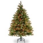 4.5 ft Pre-Lit Downswept Douglas Fir Christmas Tree