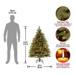 4.5 ft Pre-Lit Downswept Douglas Fir Christmas Tree