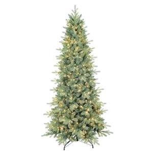 5 FT Prelit Slim Blue Spruce Christmas Tree