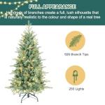 5 FT Prelit Slim Blue Spruce Christmas Tree
