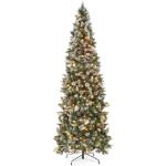 6ft Pre-lit Slim Pencil Christmas Tree with Lights