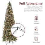 6ft Pre-lit Slim Pencil Christmas Tree with Lights