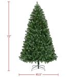 6ft Pre-Lit Hinged Christmas Pine Tree with Lights