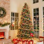Hykolity 7.5 ft Prelit Artificial Christmas Tree