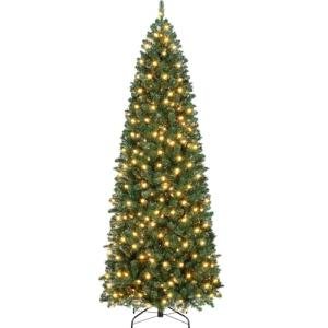 7.5ft Pre-lit Kingswood Fir Skinny Christmas Tree