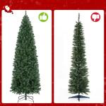 7.5ft Pre-lit Kingswood Fir Skinny Christmas Tree
