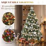 6ft Pre-Lit Green Christmas Tree with Remote