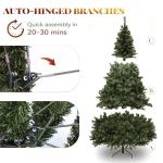 6ft Pre-Lit Green Christmas Tree with Remote