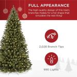 9ft Pre-Lit Spruce Artificial Christmas Tree