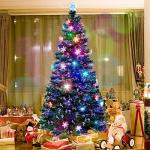 Juegoal 7 ft Color-Changing Pre-Lit Christmas Tree