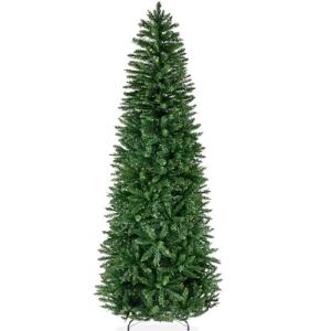 6ft Unlit Pencil Christmas Tree with Metal Base