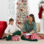 7.5ft Pre-Lit Flocked Pencil Christmas Tree