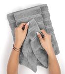 Luxury 6-Piece Cotton Towel Set in Light Grey
