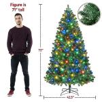 6ft Pre-lit Multicolor Christmas Tree with Stand
