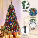 6ft Pre-lit Multicolor Christmas Tree with Stand