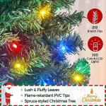 6ft Pre-lit Multicolor Christmas Tree with Stand