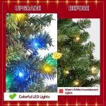 6ft Pre-lit Multicolor Christmas Tree with Stand
