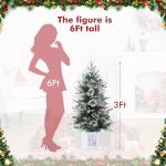 3 Ft Pre-Lit Artificial Christmas Tree With 78 Lights