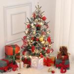 3 Ft Pre-Lit Artificial Christmas Tree With 78 Lights