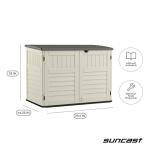 Suncast Horizontal Stow-Away Outdoor Storage Shed