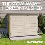 Suncast Horizontal Stow-Away Outdoor Storage Shed