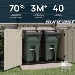 Suncast Horizontal Stow-Away Outdoor Storage Shed