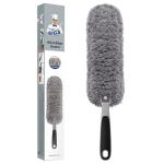 MR.SIGA Washable Microfiber Duster for Household Cleaning, Gray