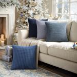 MIULEE Blue Boho Decorative Pillow Covers Set of 4