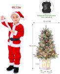 3 Ft Pre-Lit Artificial Christmas Tree With 78 Lights