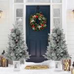 3 Ft Pre-Lit Artificial Christmas Tree With 78 Lights