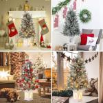 3 Ft Pre-Lit Artificial Christmas Tree With 78 Lights