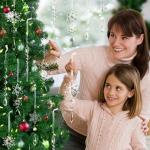 18pcs Acrylic Crystal Ornaments for Christmas Tree