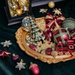 82pcs Shatterproof Christmas Ornaments Set – Gold, Red, Green