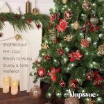 82pcs Shatterproof Christmas Ornaments Set – Gold, Red, Green