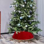 Blissun Velvet Christmas Tree Collar and Skirt