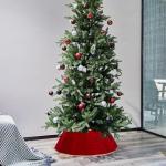 Blissun Velvet Christmas Tree Collar and Skirt