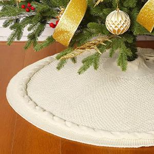 Cozy Cable Knit Christmas Tree Skirt, 36