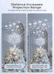 Brightown LED Snowflake Projector Tree Topper