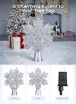 Brightown LED Snowflake Projector Tree Topper