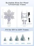 Brightown LED Snowflake Projector Tree Topper