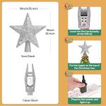 Lighted Christmas Tree Topper with LED Projection